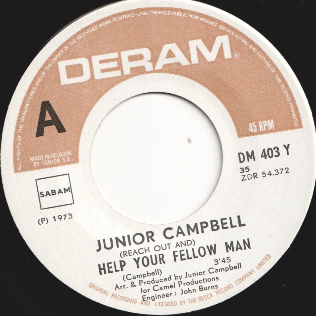 Junior Campbell - Help Your Fellow Man - 7 Inch