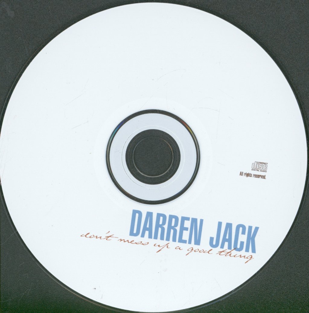 Darren Jack - Don't Mess Up A Good Thing - Cd