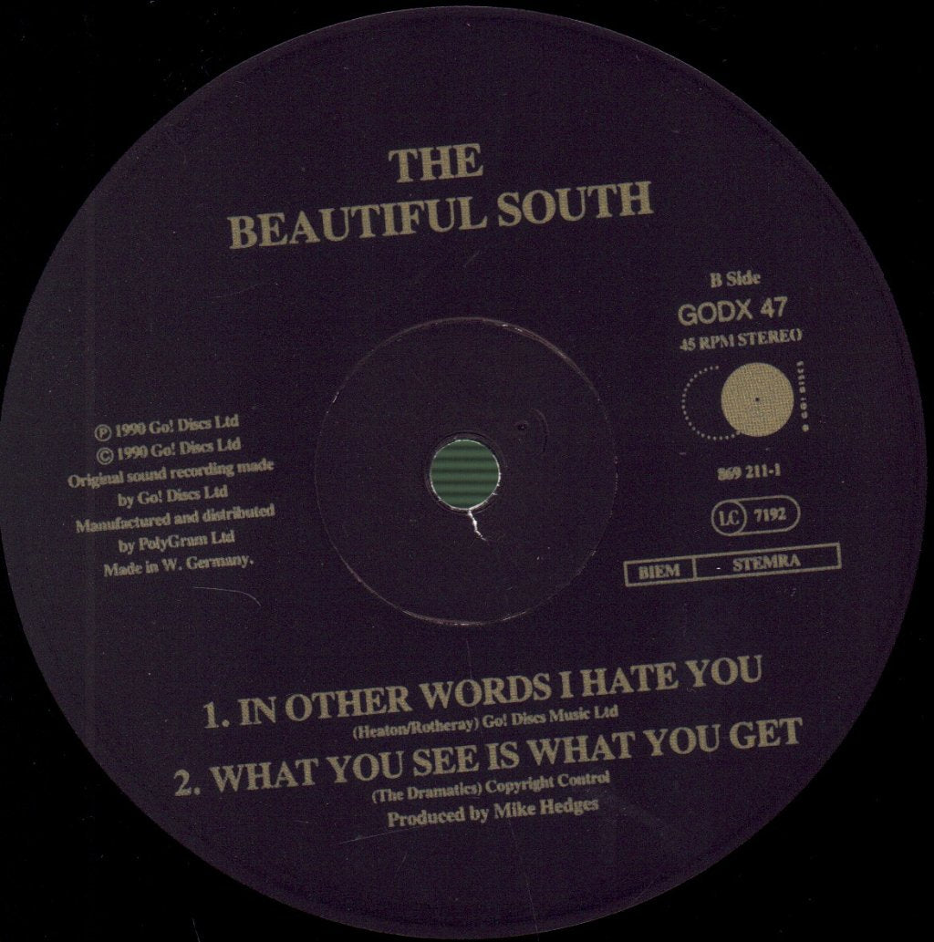 Beautiful South - A Little Time - 12 Inch