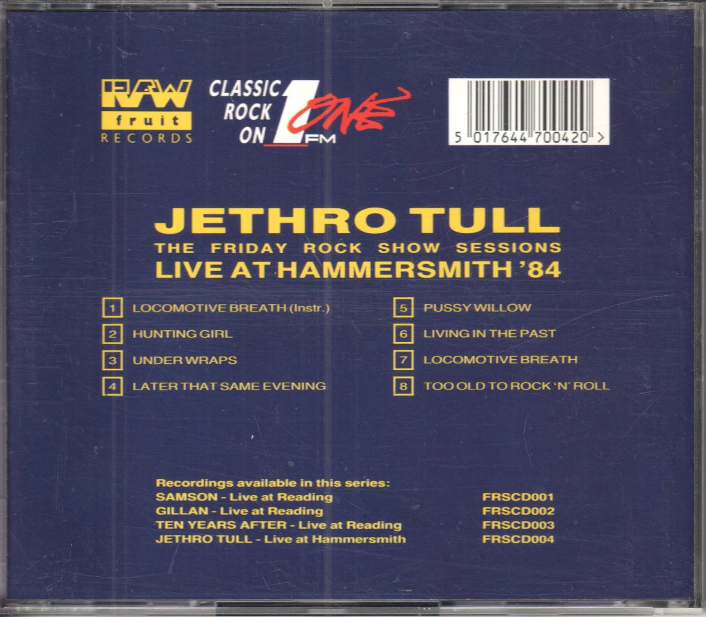 Jethro Tull - Live At Hammersmith 84 - Cd