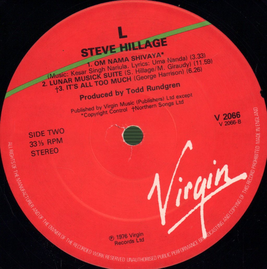 Steve Hillage - L - Lp