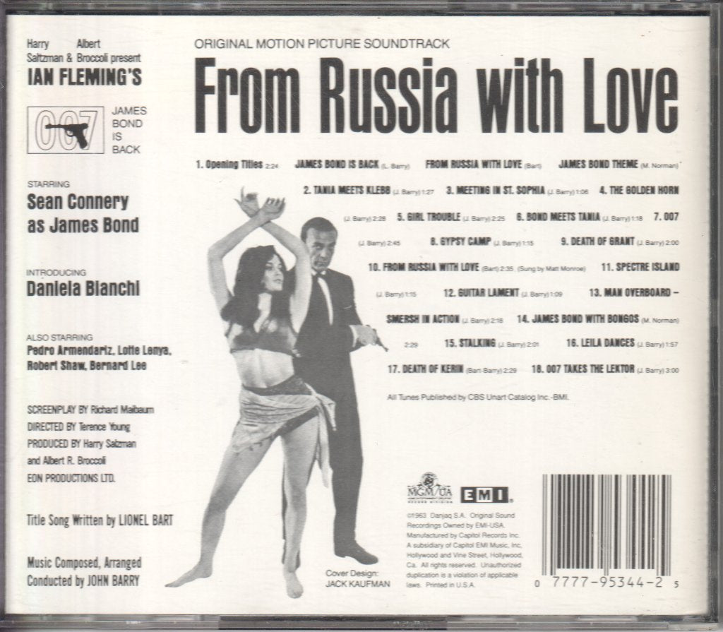 John Barry - From Russia With Love Original Motion Picture Soundtrack - Cd