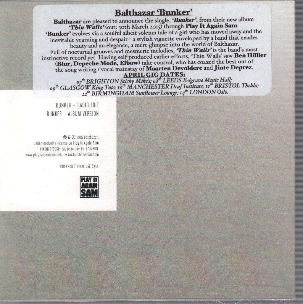 Balthazar - Bunker - Cd