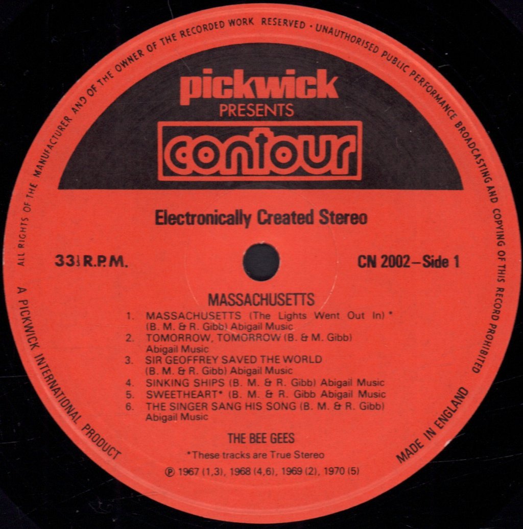 Bee Gees - Massachusetts - Lp