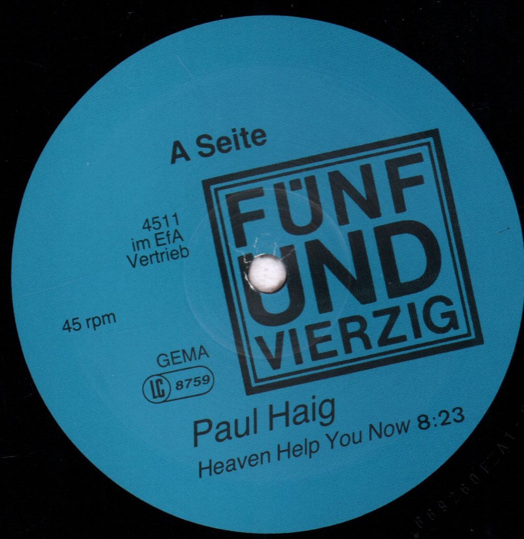 Paul Haig - Heaven Help You Now - 12 Inch