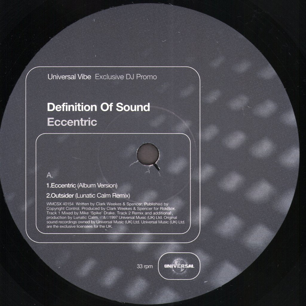 Definition Of Sound - Eccentric - 12 Inch