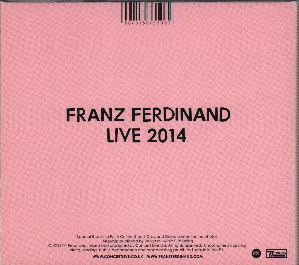 Franz Ferdinand - Live 2014 (14.03.2014 Roundhouse, London) - Cdr