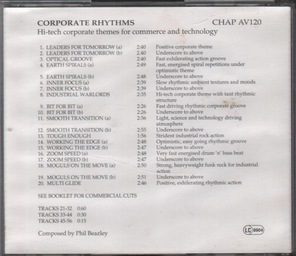 Phil Beazley - Corporate Rhythms - Cd