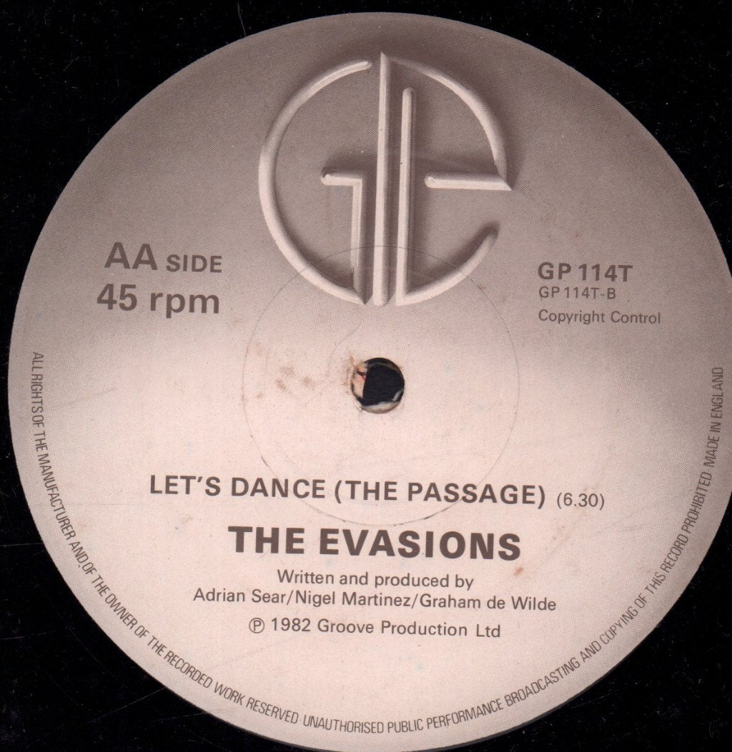 Evasions - Jocks Rap - 12 Inch