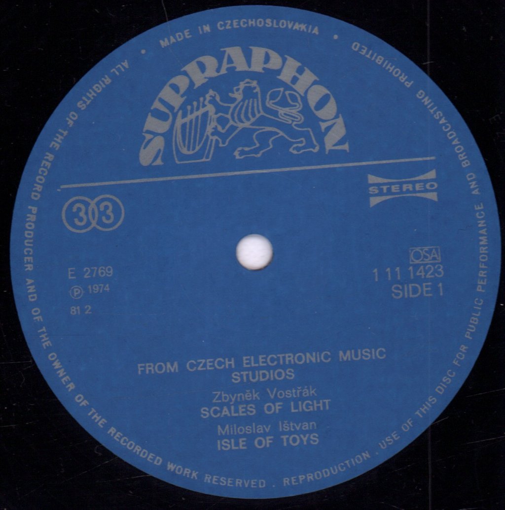 Various Artists - From Czech Electronic Music Studios - Lp