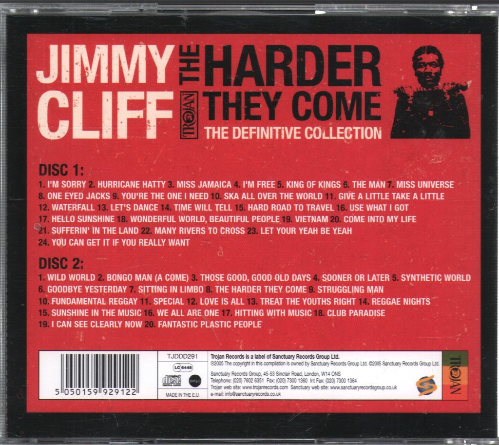 Jimmy Cliff - Harder They Come: The Definitive Collection - Double Cd