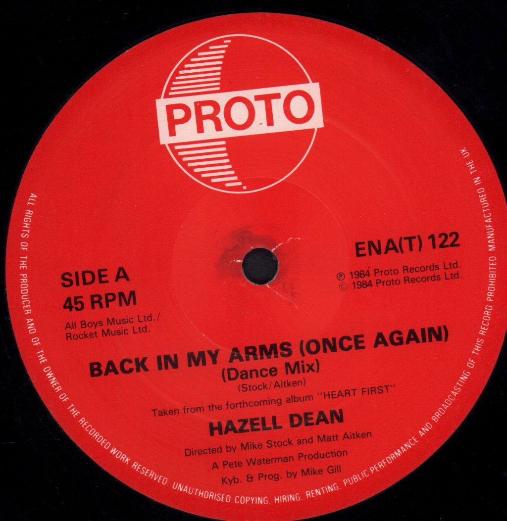Hazell Dean - Back In My Arms - 12 Inch