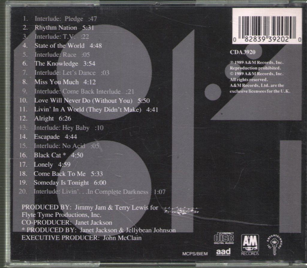 Janet Jackson - Rhythm Nation - Cd