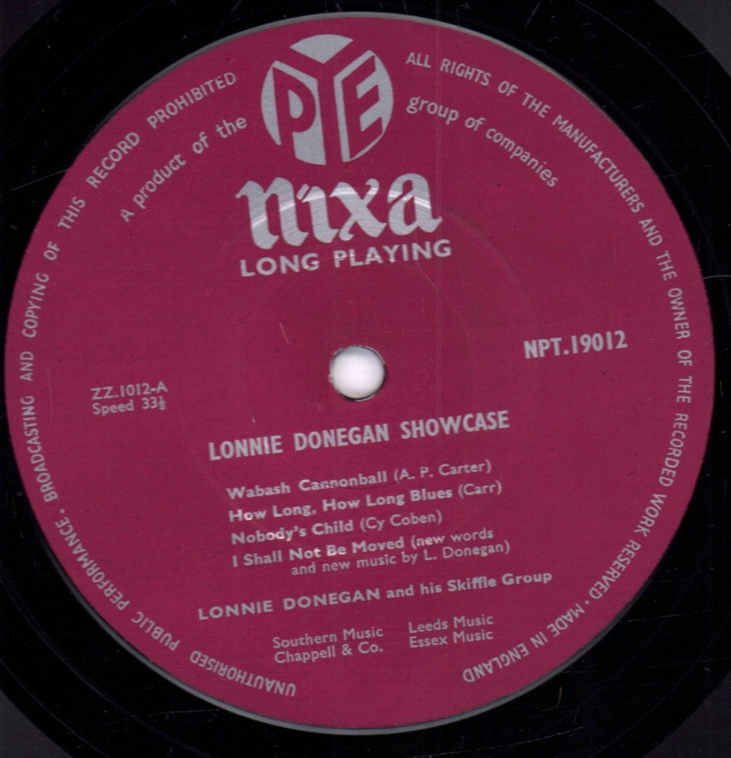 Lonnie Donegan - Showcase - 10 Inch