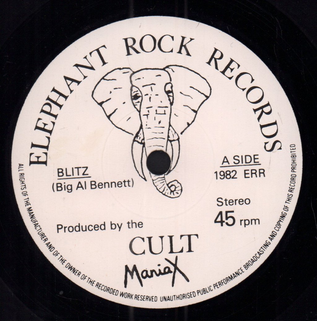 Cult Maniax - Blitz - 7 Inch