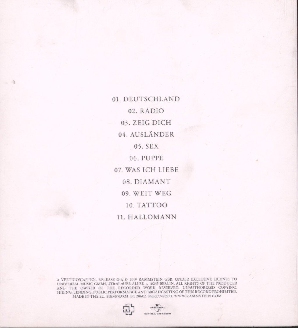Rammstein - Untitled - Cd
