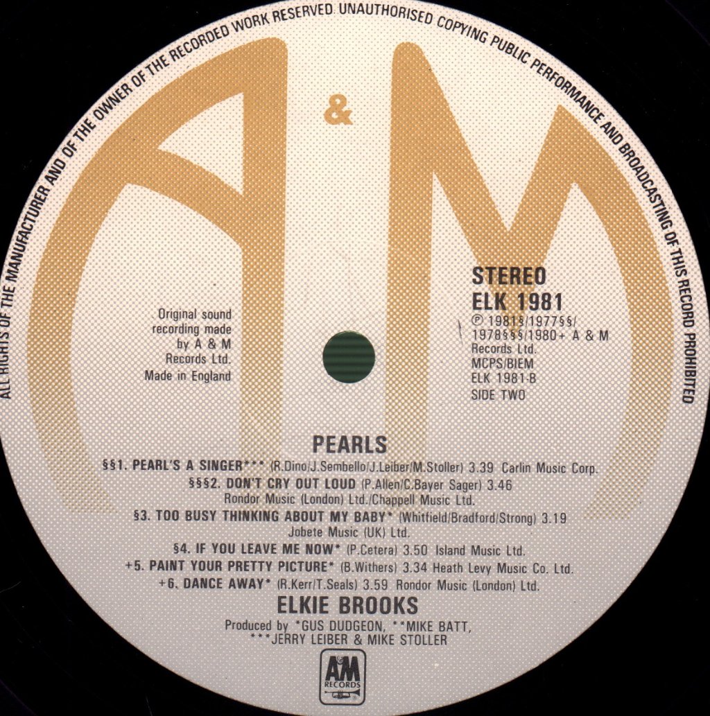 Elkie Brooks - Pearls - Lp