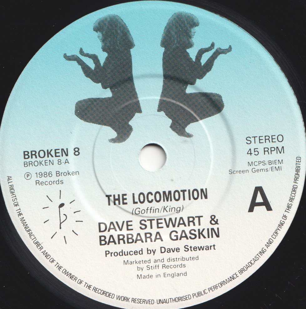 Dave Stewart And Barbara Gaskin - Locomotion - 7 Inch