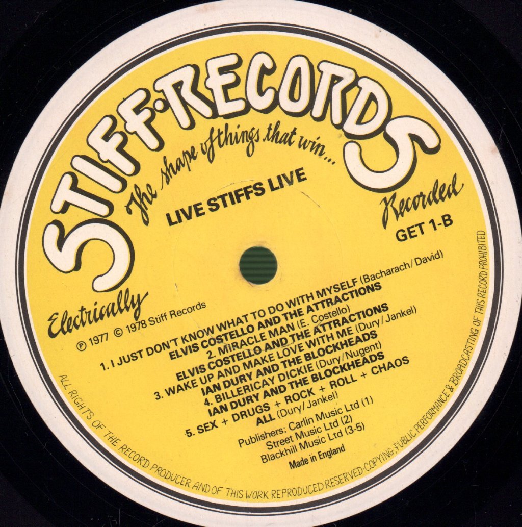 Various Artists - Live Stiffs Live - Lp