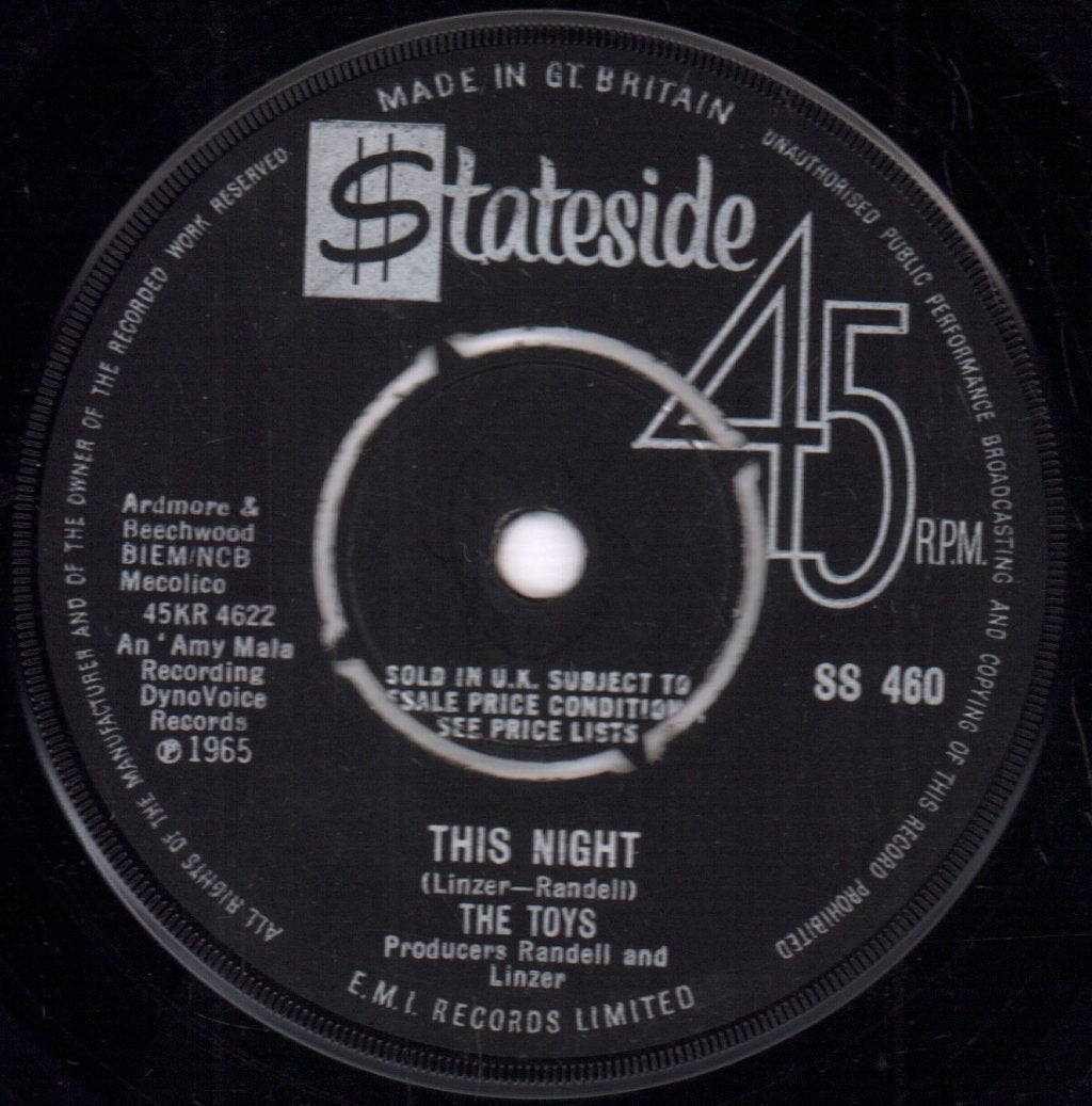 Toys (Us 60'S Group) - A Lover's Concerto - 7 Inch