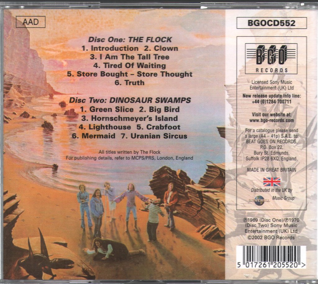 Flock - Flock / Dinosaur Swamps - Double Cd