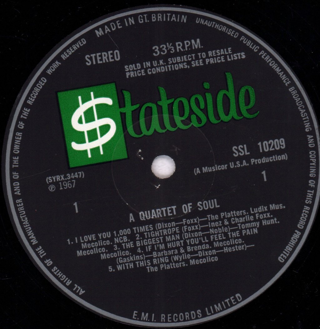 Various Artists - A Quartet Of Soul - Lp