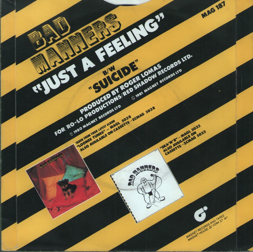 Bad Manners - Just A Feeling - 7 Inch