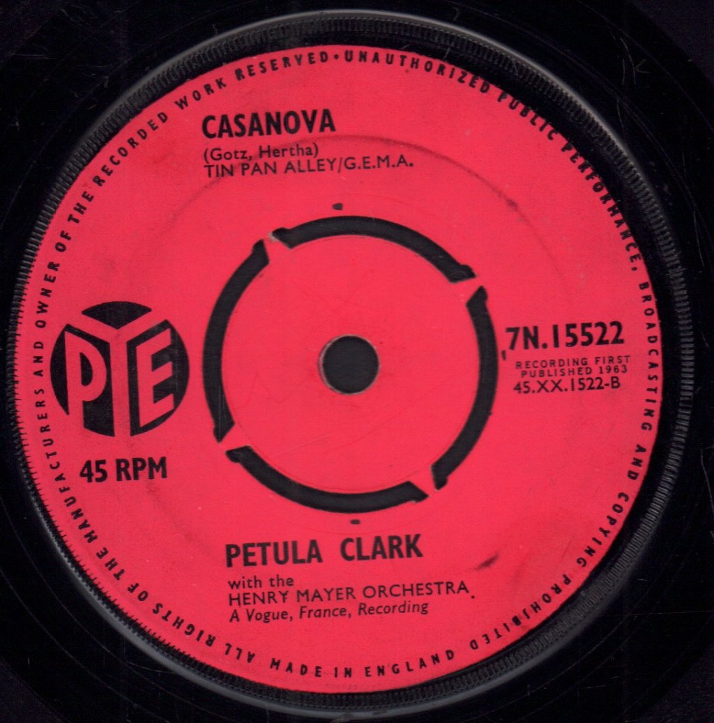 Petula Clark - Chariot - 7 Inch