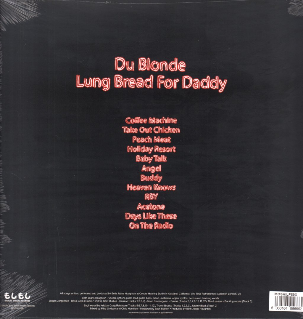 Du Blonde - Lung Bread For Daddy - Lp