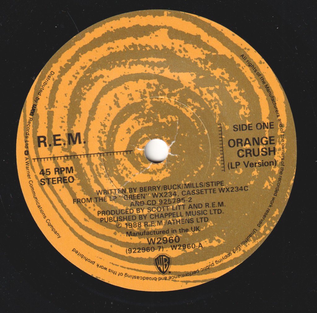 REM - Orange Crush - 7 Inch