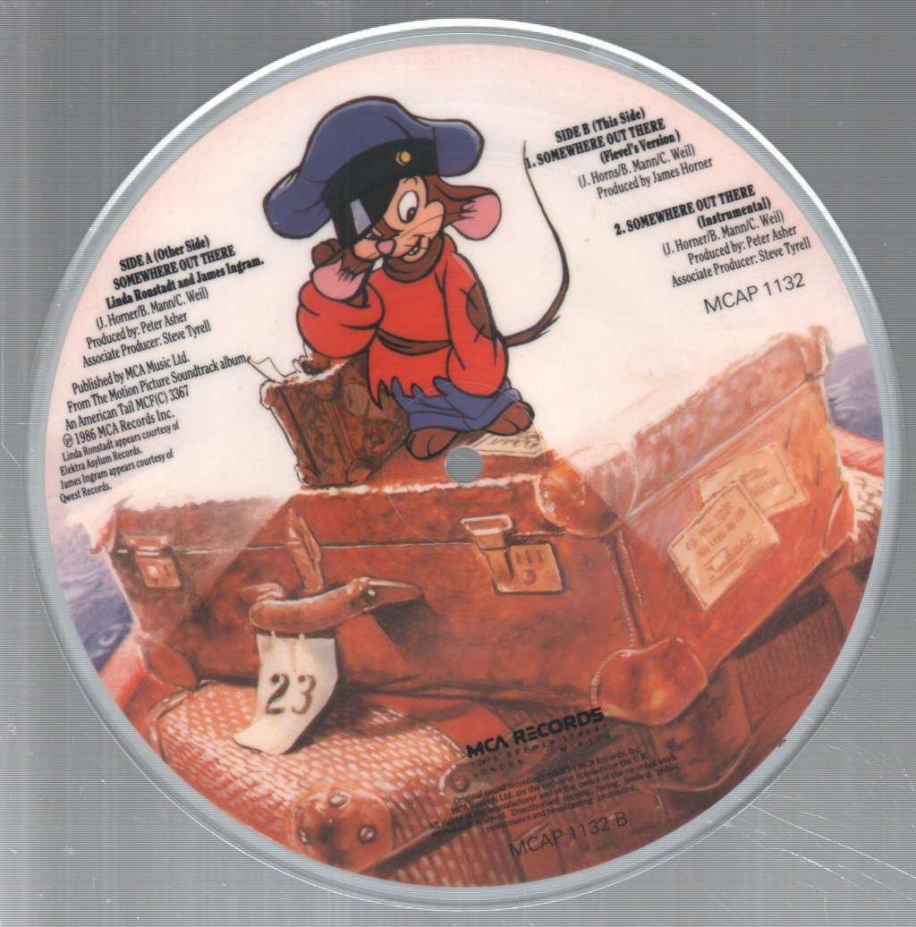 Linda Ronstadt And James Ingram - Somewhere Out There - 7 Inch