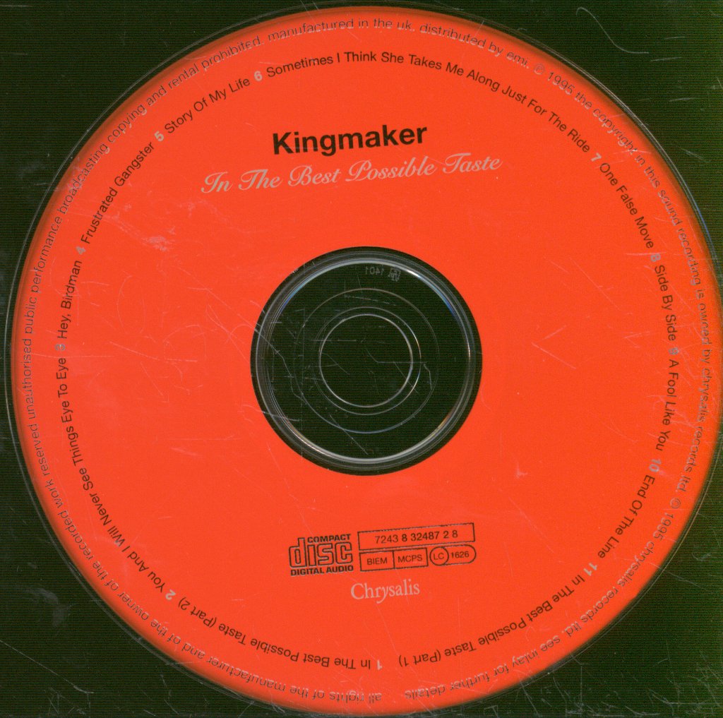 Kingmaker - In The Best Possible Taste - Cd