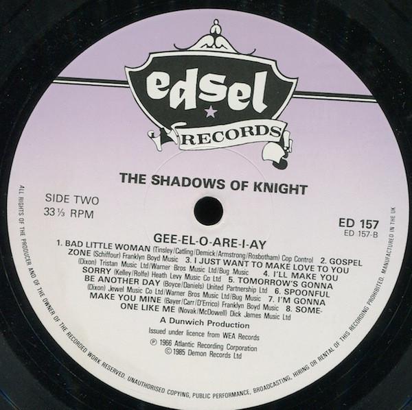 Shadows Of Knight - Gee-El-O-Are-I-Ay - Lp