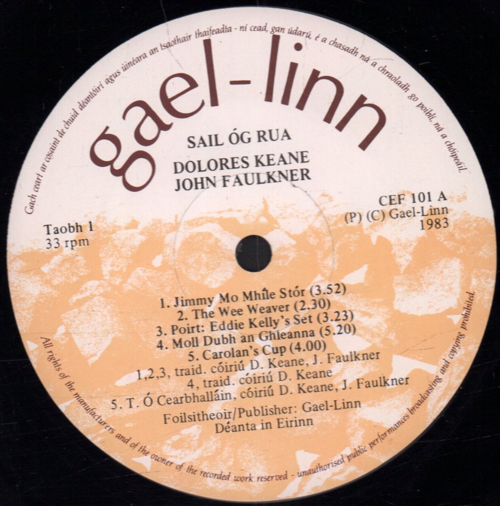 Dolores Keane And John Faulkner - Sail Og Rua - Lp