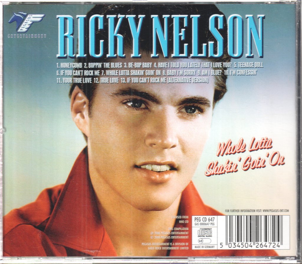 Ricky Nelson - Whole Lotta Shakin' Goin' On - Cd