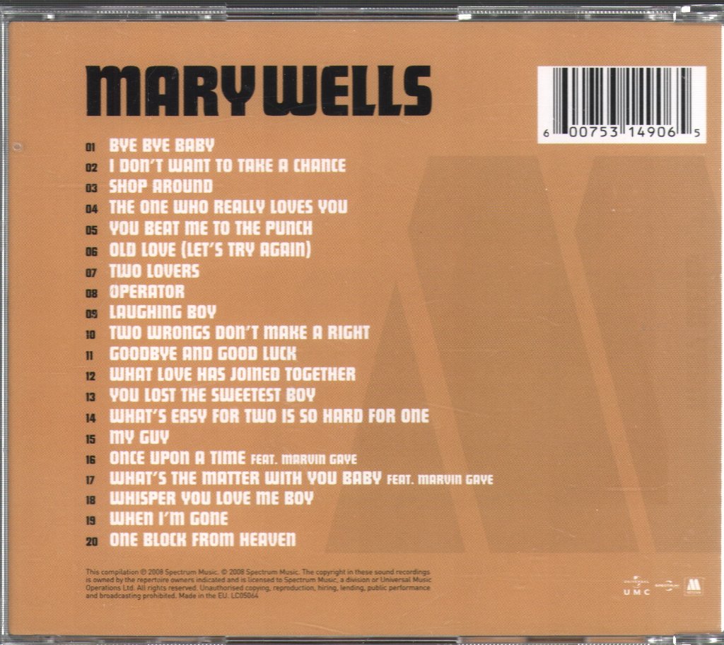 Mary Wells - Motown Collection - Cd