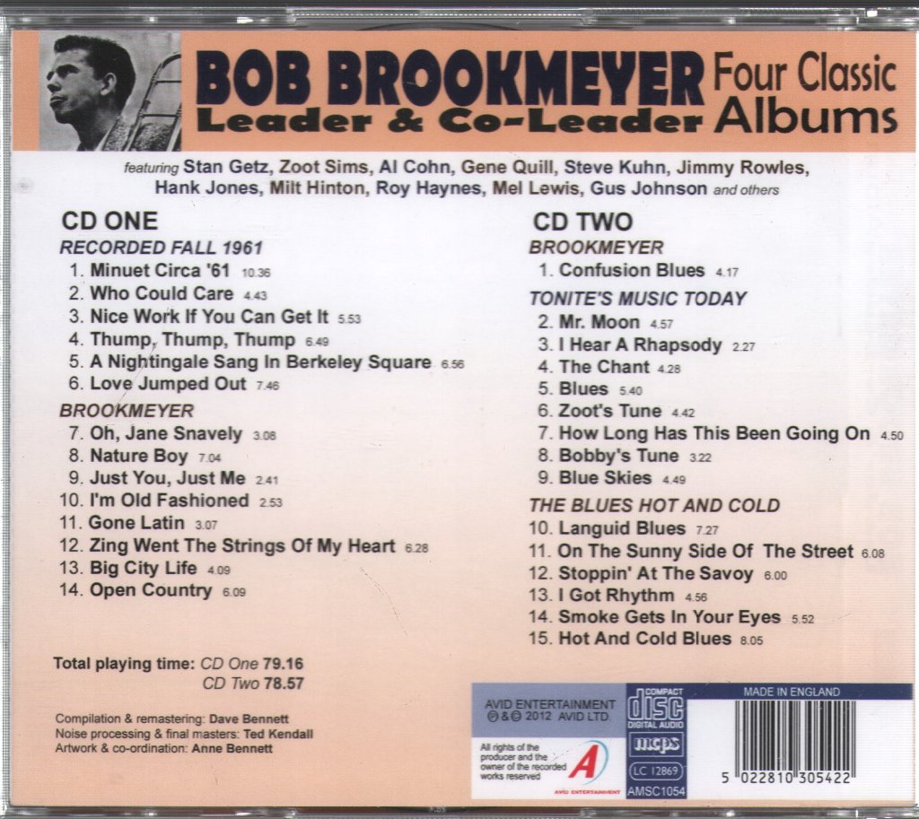 Bob Brookmeyer - Leader & Co-Leader Four Classic Albums - Cd
