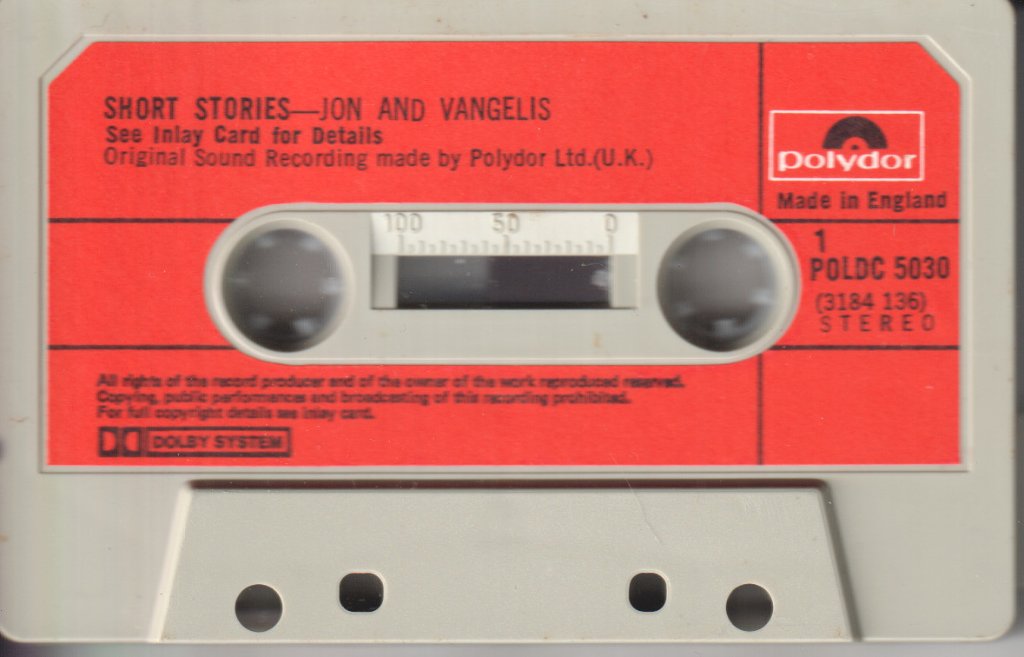 Jon & Vangelis - Short Stories - Cassette