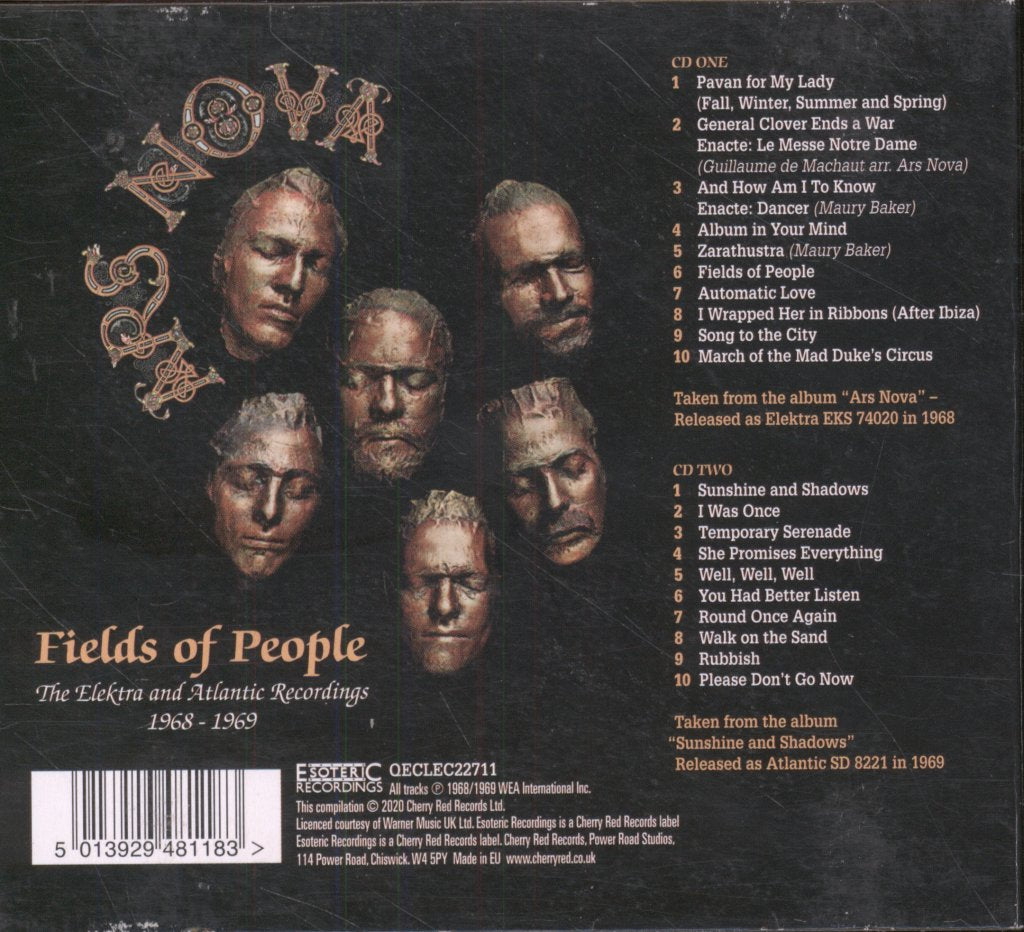 Ars Nova - Fields Of People (The Elektra And Atlantic Recordings 1968-1969) - Double Cd
