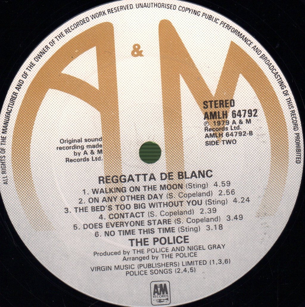 Police - Reggatta De Blanc - Lp