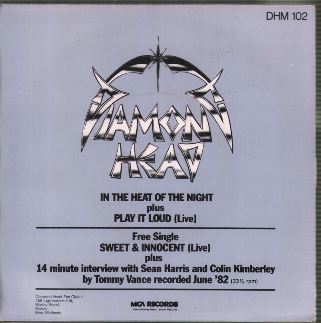 Diamond Head - In The Heat Of The Night - Double 7 Inch