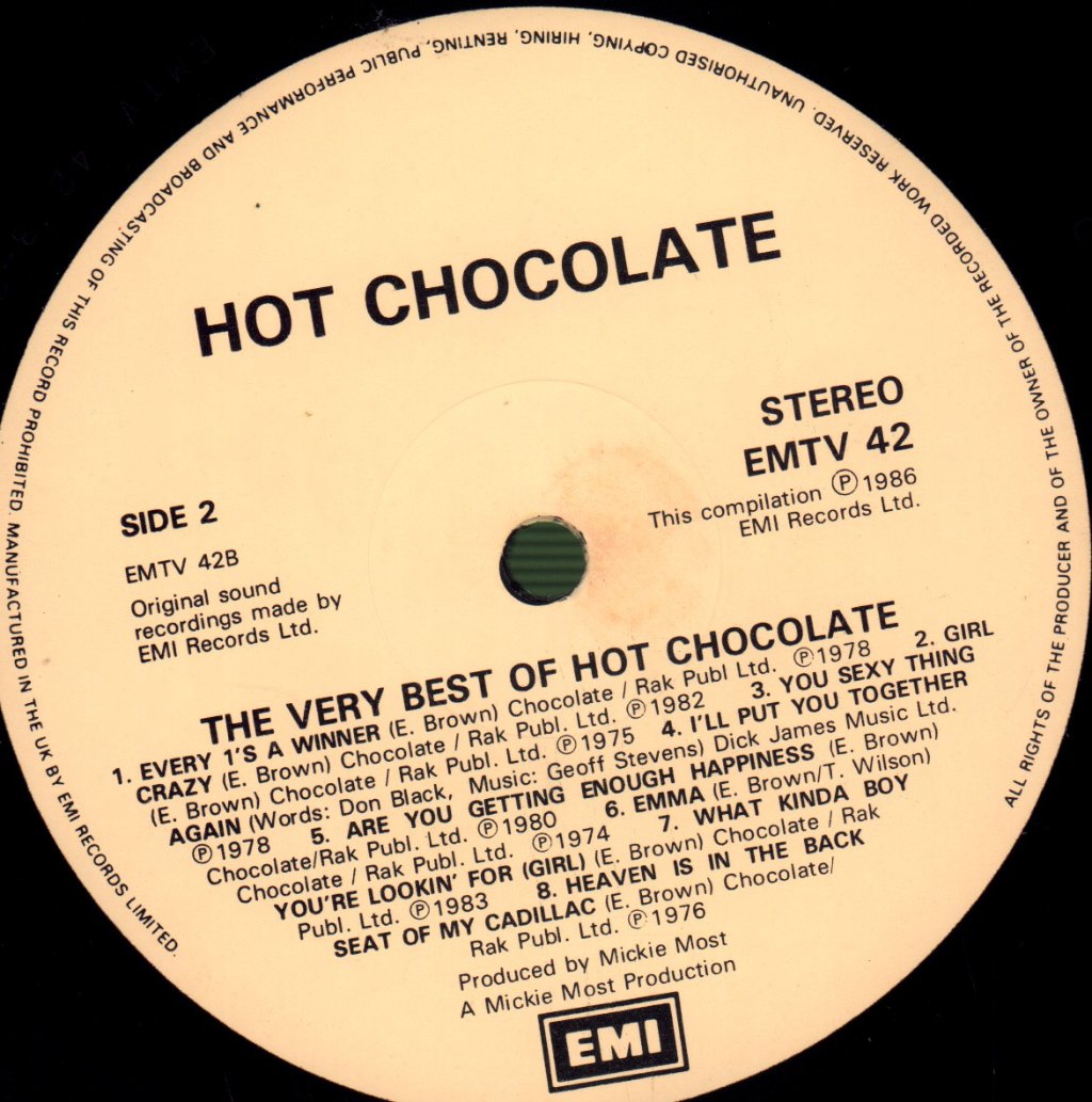 Hot Chocolate - Very Best Of - Lp