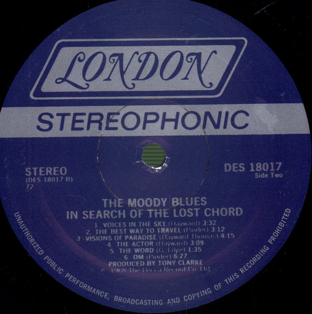 Moody Blues - In Search Of The Lost Chord - Lp