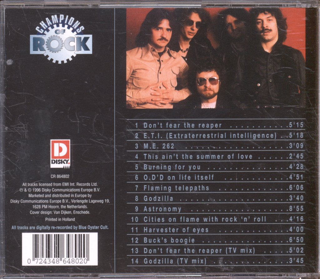 Blue Öyster Cult - Champions Of Rock - Cd