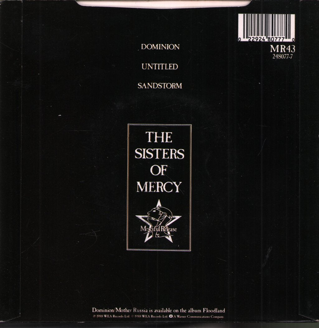 Sisters Of Mercy - Dominion - 7 Inch