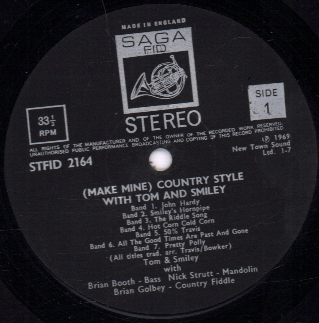Tom And Smiley - Country Style - Lp