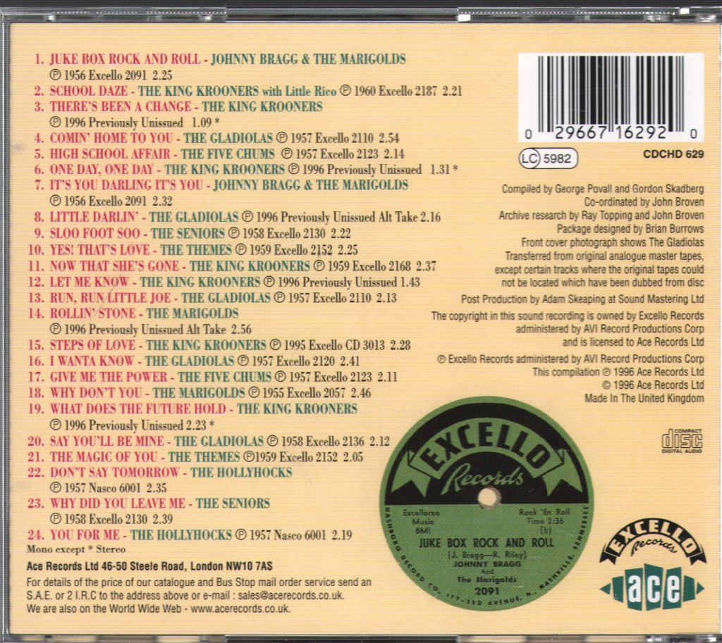 Various Artists - Krooning: Southern Doo Wop Volume 2 - Cd