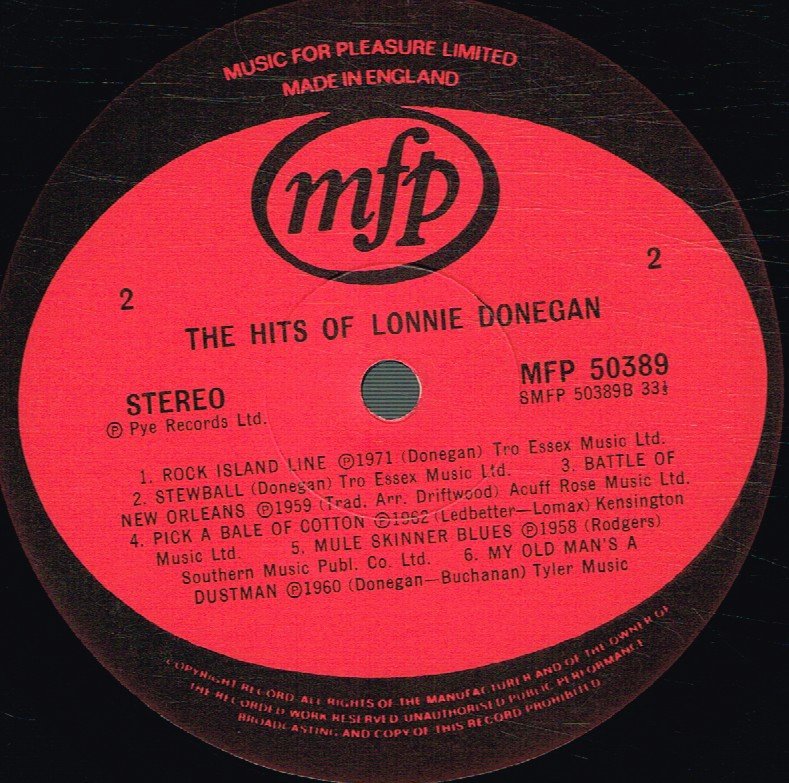 Lonnie Donegan - Hits Of Lonnie Donegan - Lp