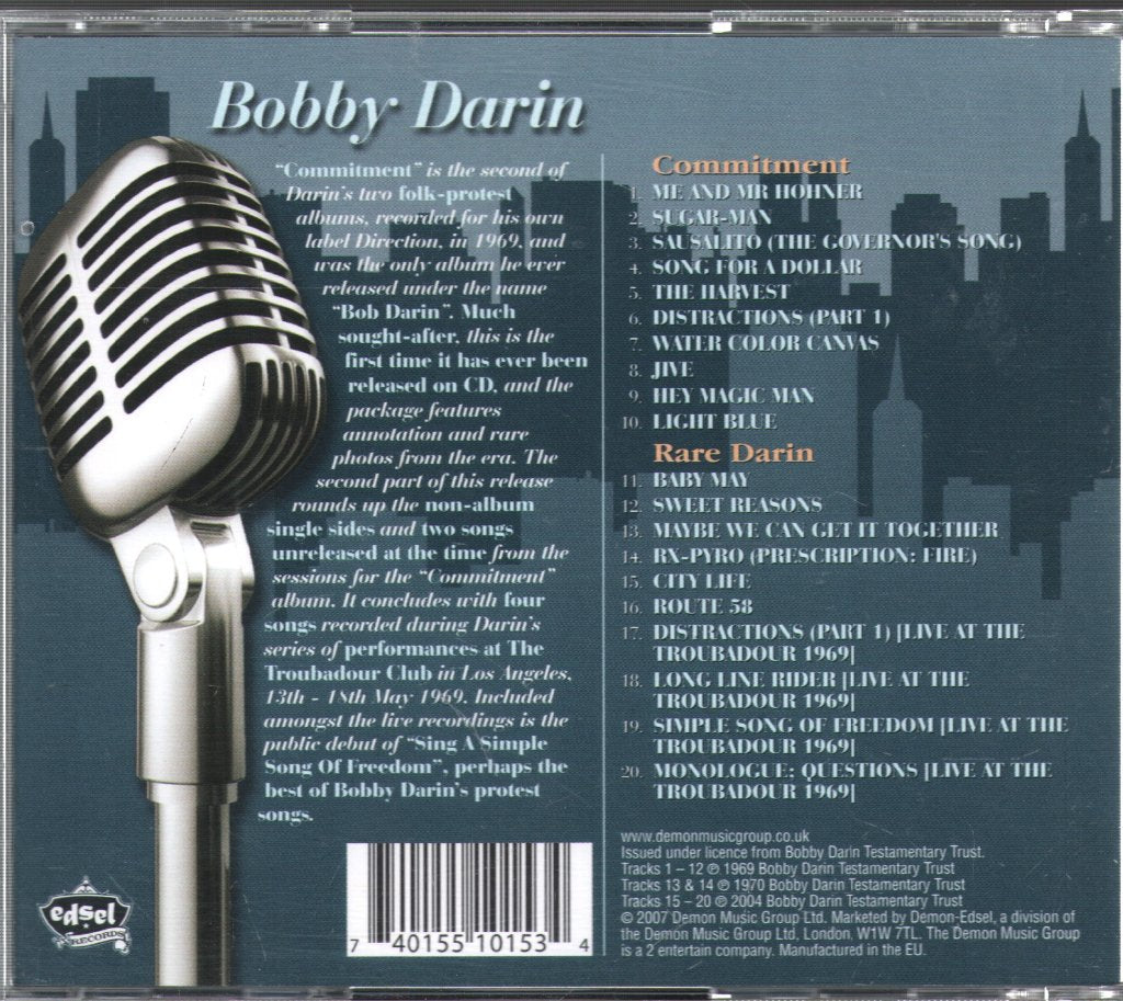 Bobby Darin - Commitment & Rare Darin - Cd