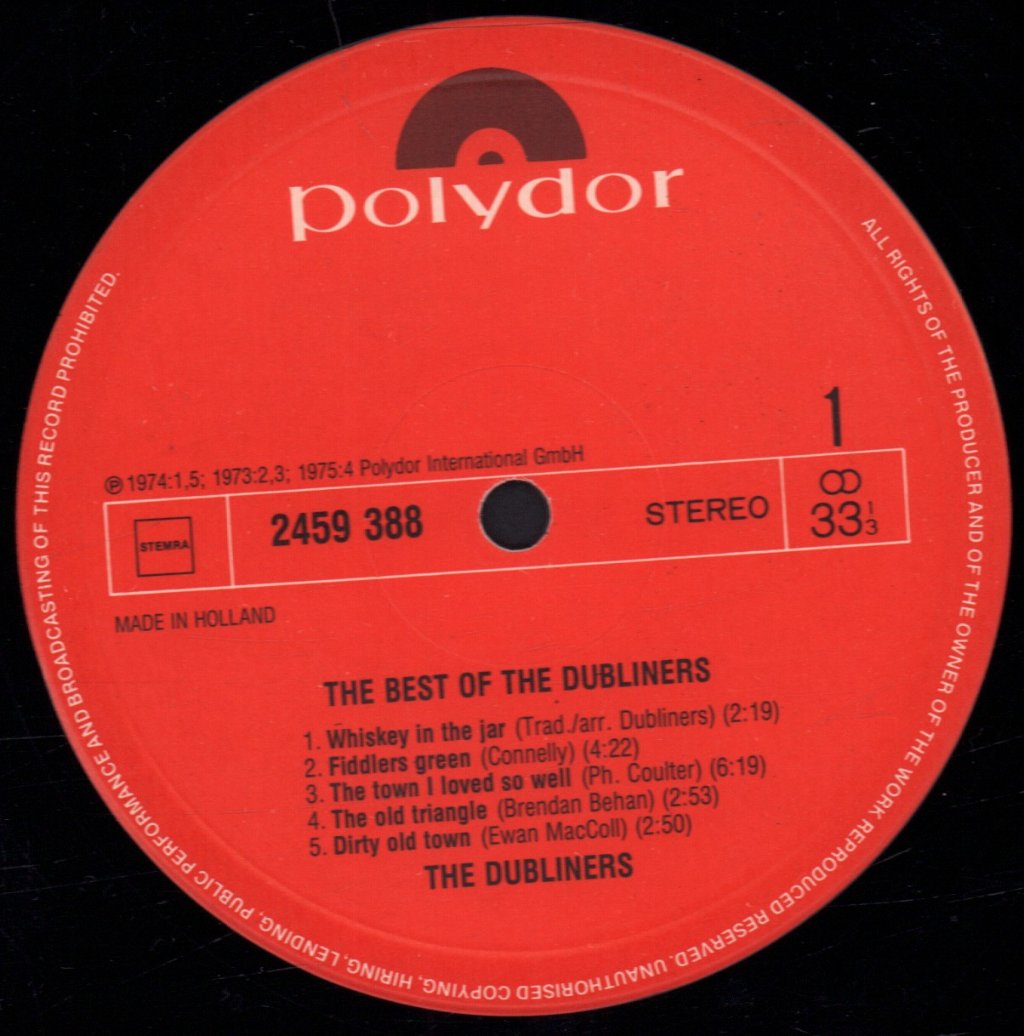 Dubliners - Best Of - Lp